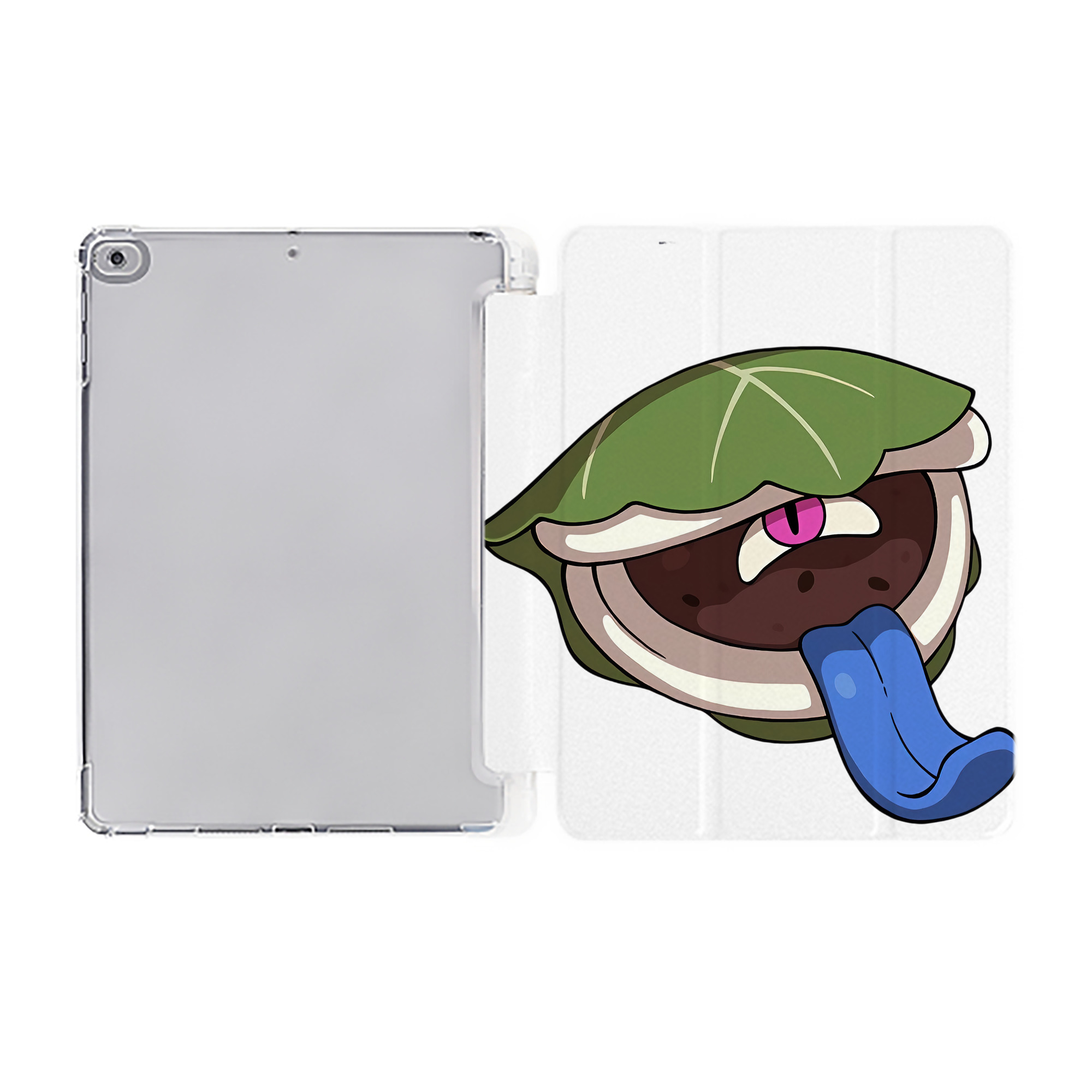 （画像用） 妖怪ウォッチ Yo-kai Watch IPad ケース ペン収納付き 三つ折りスタンド PUレザー×シリコン 対応機種9.5/10.5/10.9インチ